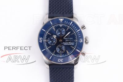 Perfect Replica GB Factory Breitling Superocean Chronograph Stainless Steel Case Blue Dial 46mm Watch